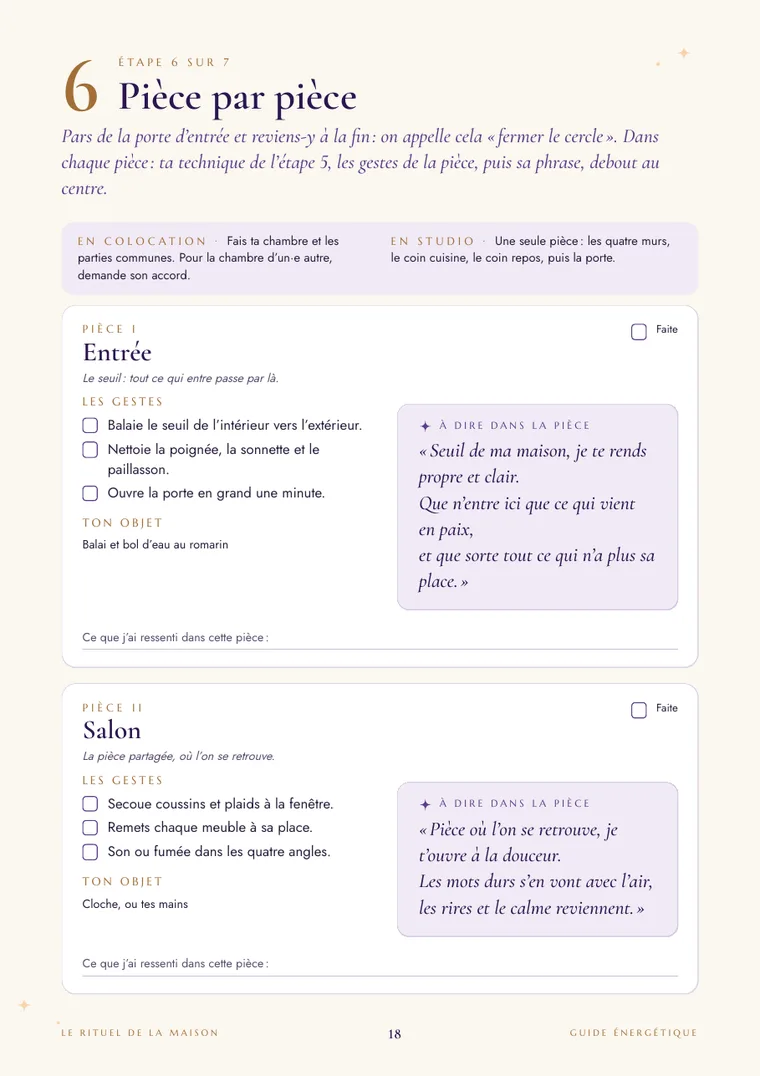 Page : pièce par pièce, l'entrée et le salon